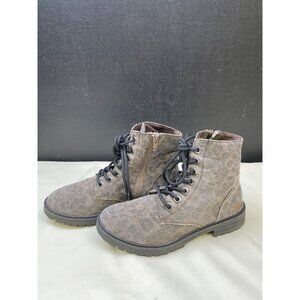 Blowfish Women's Brown Leopard Print Ankle Shoes/ Boots Size 7 SKU 5443